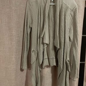 Monoreno Khaki Cardigan Zipper Pocket